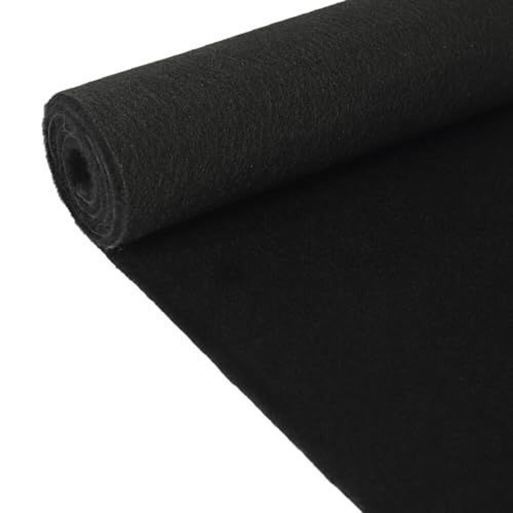 Black Underfelt Felt Carpet For Speaker Sub Box Auto RV Boat Marine 59"x122"